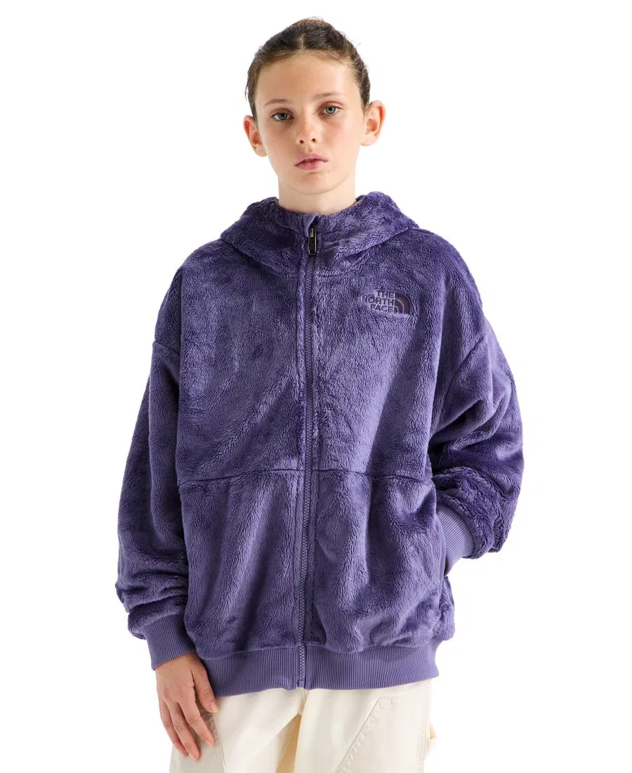 Худи из флиса с капюшоном, на молнии, с вышитым логотипом The North Face, Grounded Plum