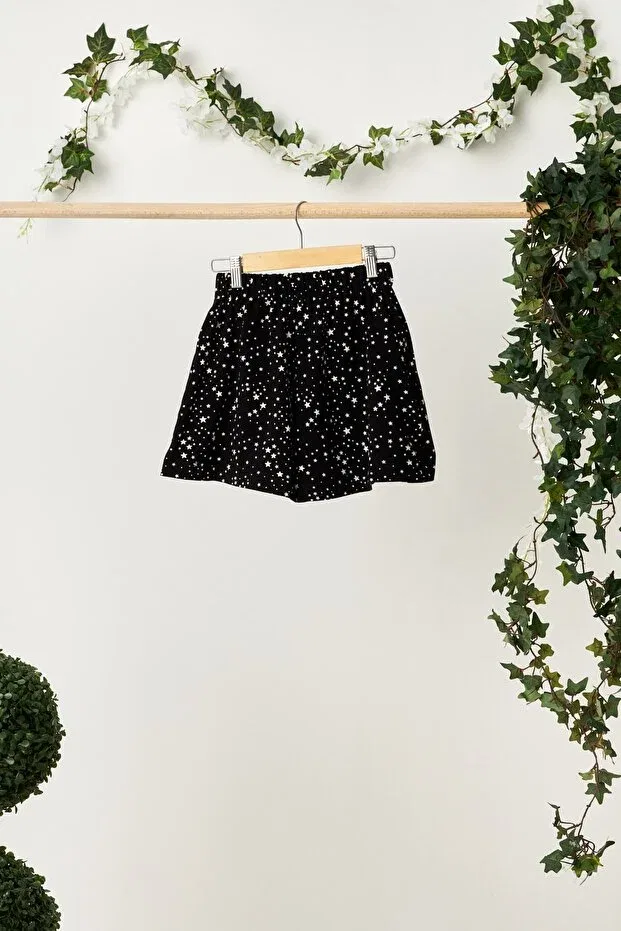 Детские шорты для девочек хлопковые Babygiz, Black And White Star — фото 3