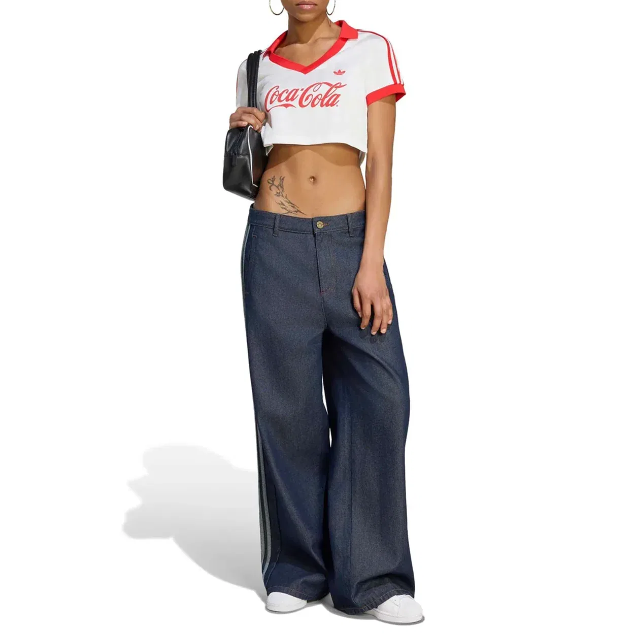 Женская футболка-джерси с принтом Adidas x Coca-Cola модель White, белый — фото 2