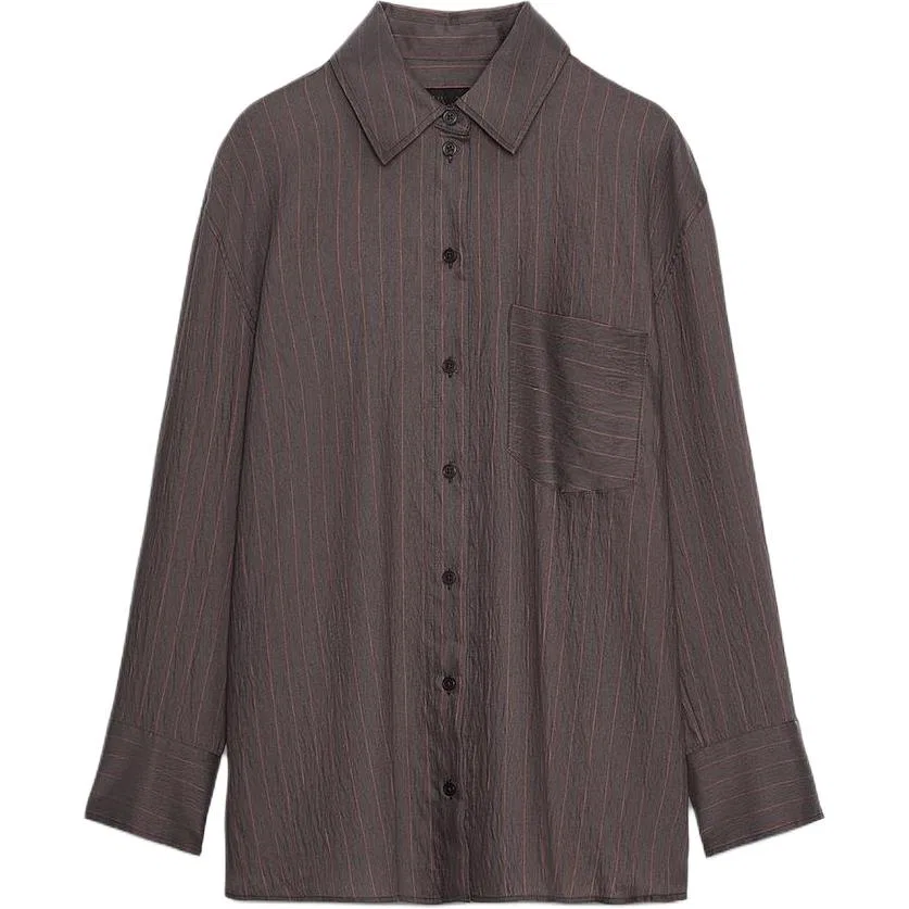 Женская рубашка с лацканами Chocolates Brown ZARA, Chocolates Brown