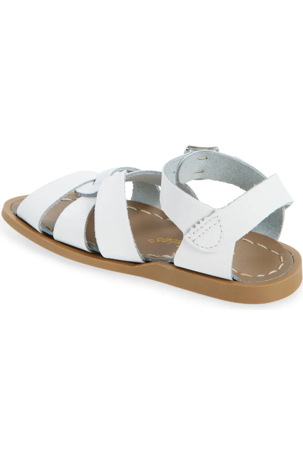Детские сандалии на щиколотке с кожаным верхом Salt Water Sandals by Hoy, белый — фото 2