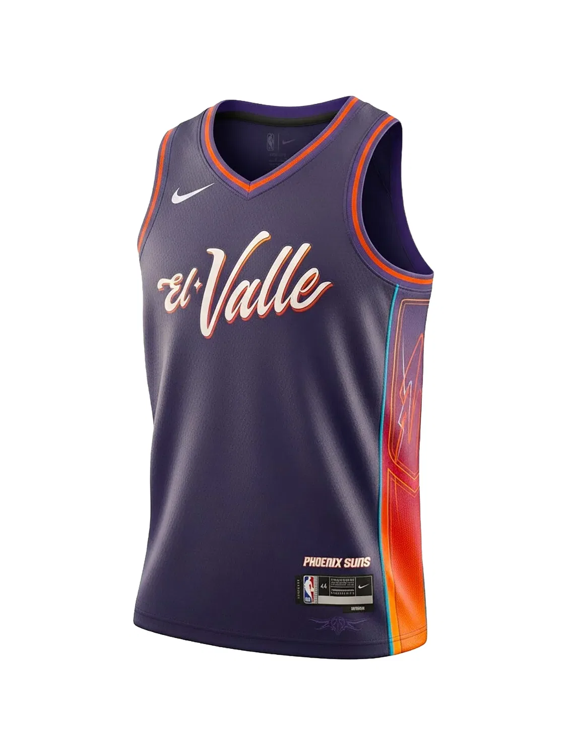 Сетчатый топ Phoenix Suns Nike, фиолетовый