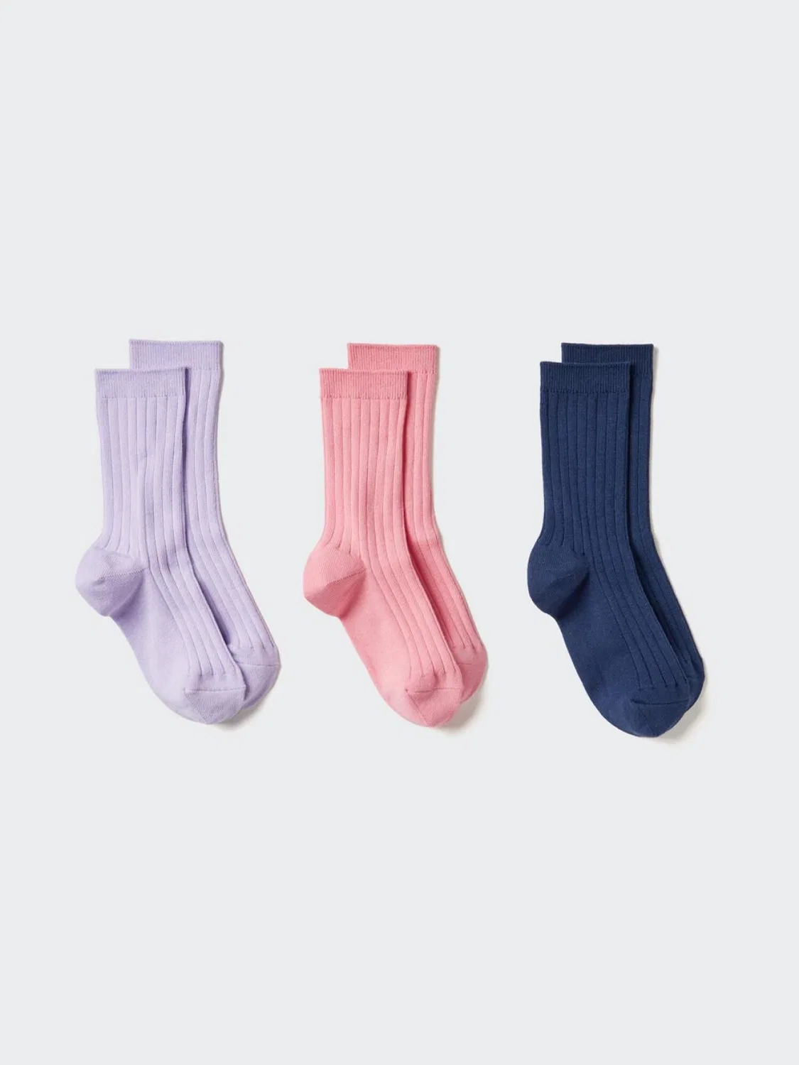 Детские носки 3 пары Uniqlo, розовый