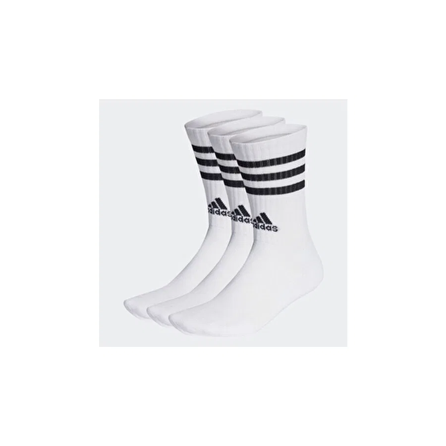 Комплект спортивных носков с принтом 3-Stripes adidas, Белый