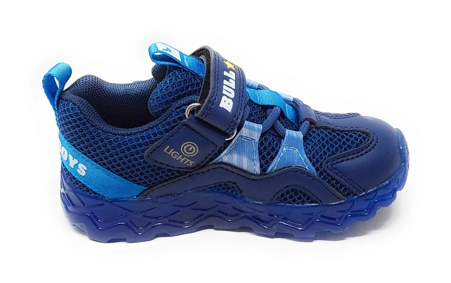 Детские кроссовки для мальчиков с принтом Sneakers Bull Boys, Blue — фото 3
