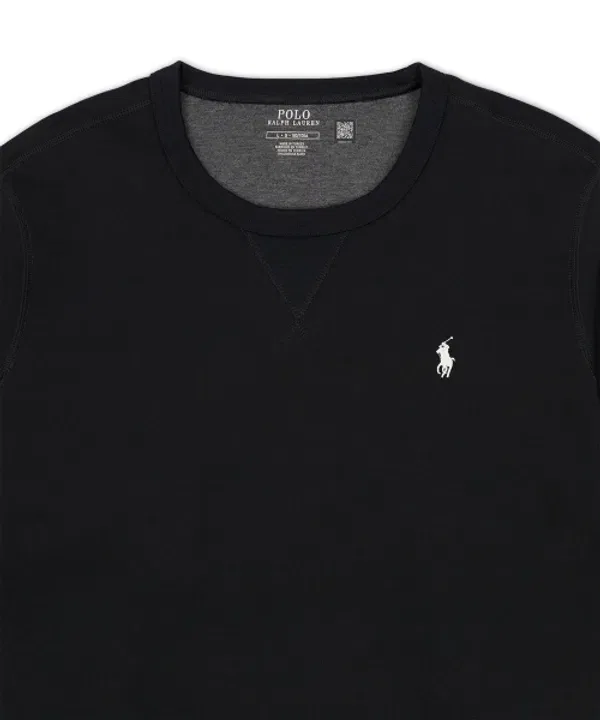 Свитер двойной вязки, Polo Ralph Lauren, черный — фото 3