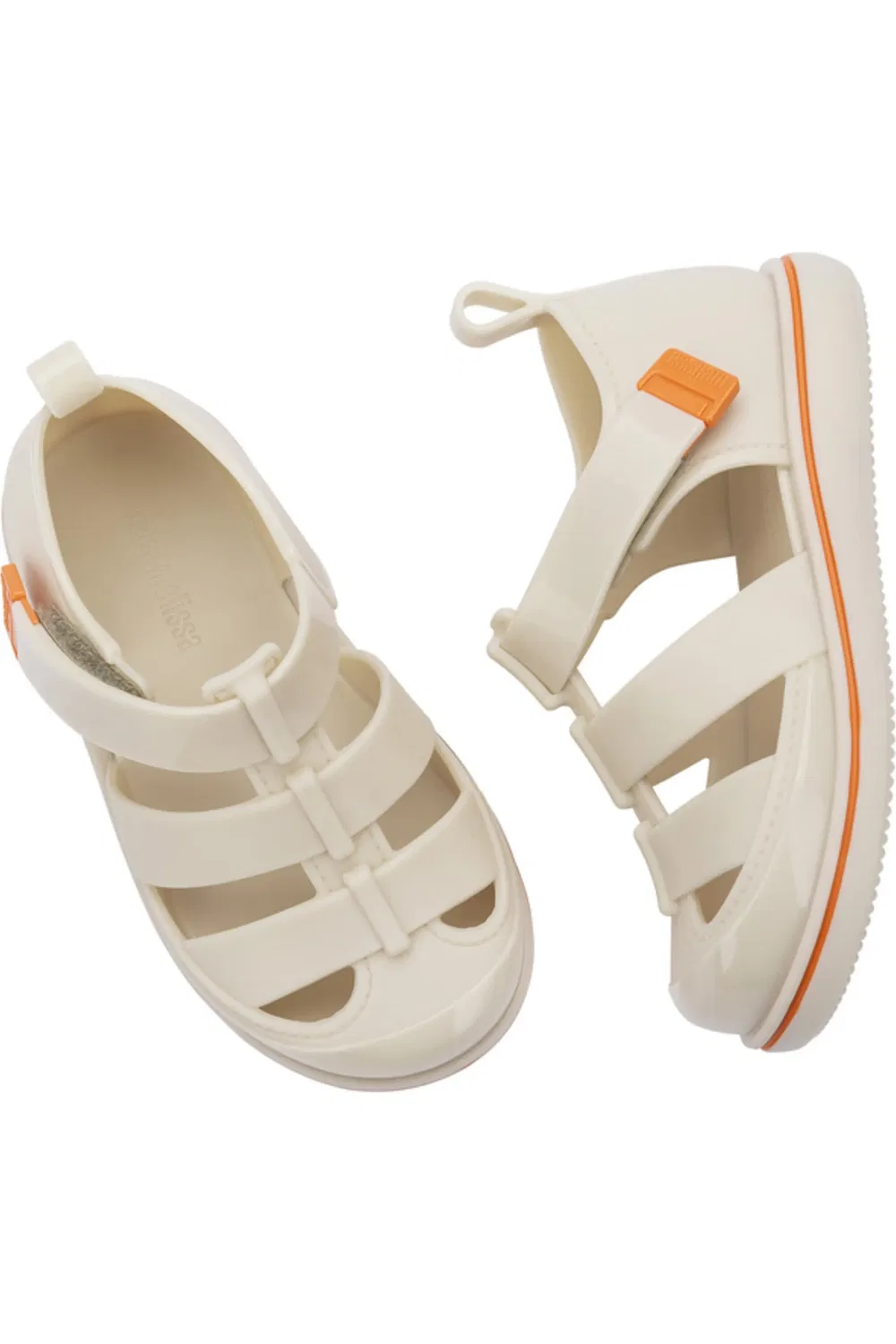 Сандалии детские на липучке Smash Jelly Mini Melissa, бежевый — фото 3