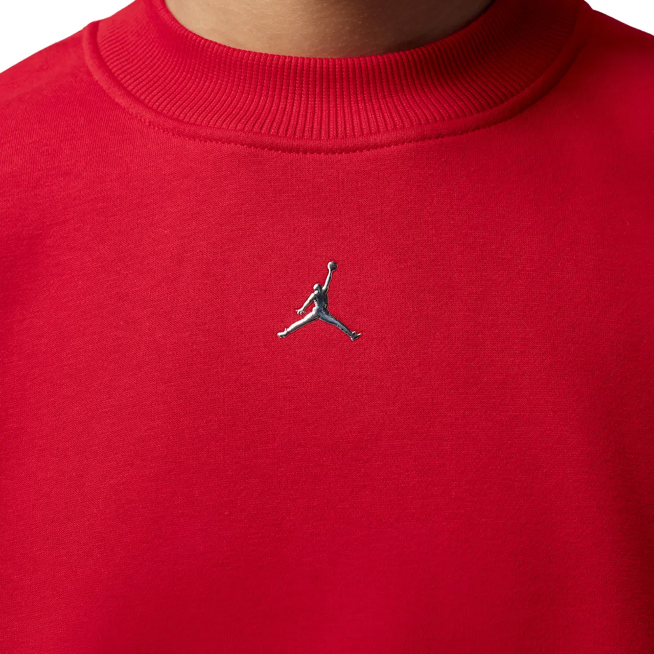 Женский свитшот с регланом, хлопковый, Jordan Brooklyn Fleece, Jordan, Gym Red — фото 4