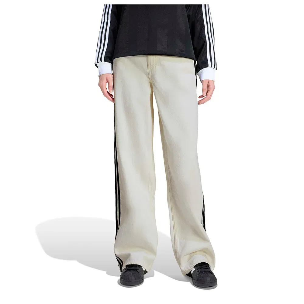 Женские джинсовые спортивные брюки свободного кроя Firebird Track Jeans Adidas Originals, White