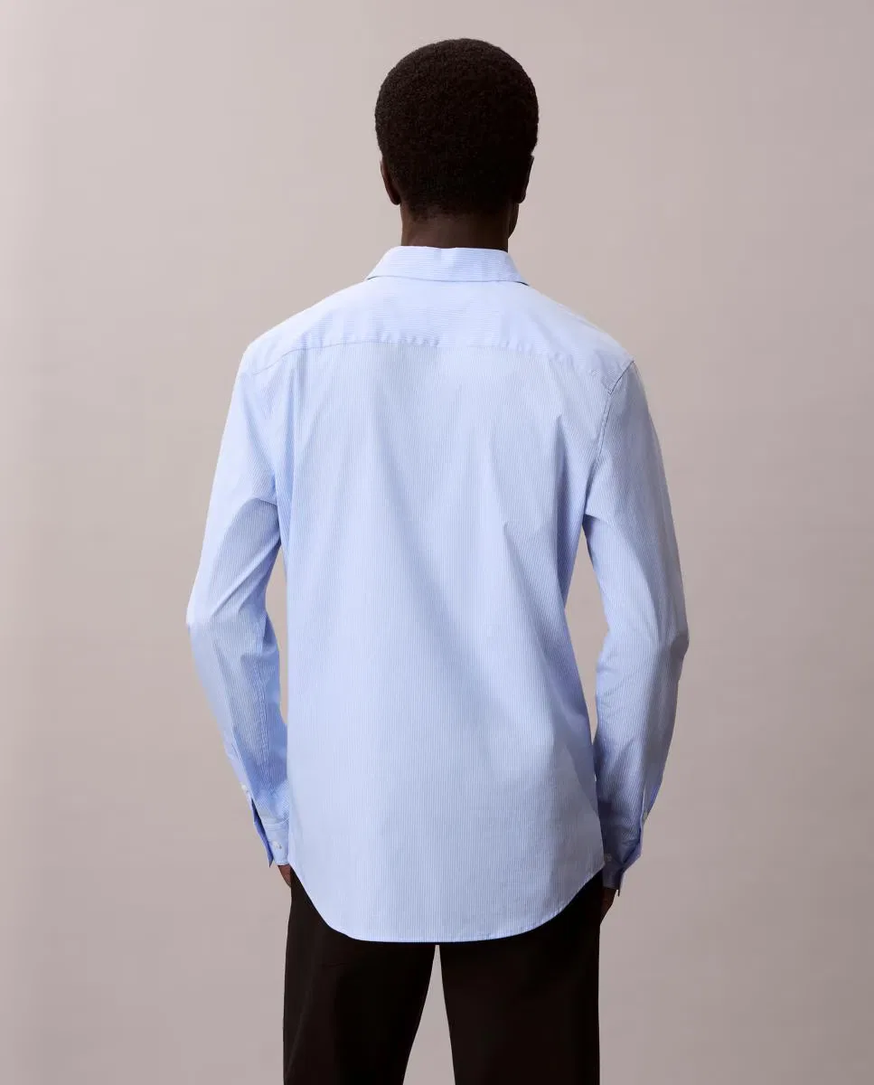 Мужская рубашка, Casual Slim Raya Fina Stretch, Calvin Klein, голубой — фото 2