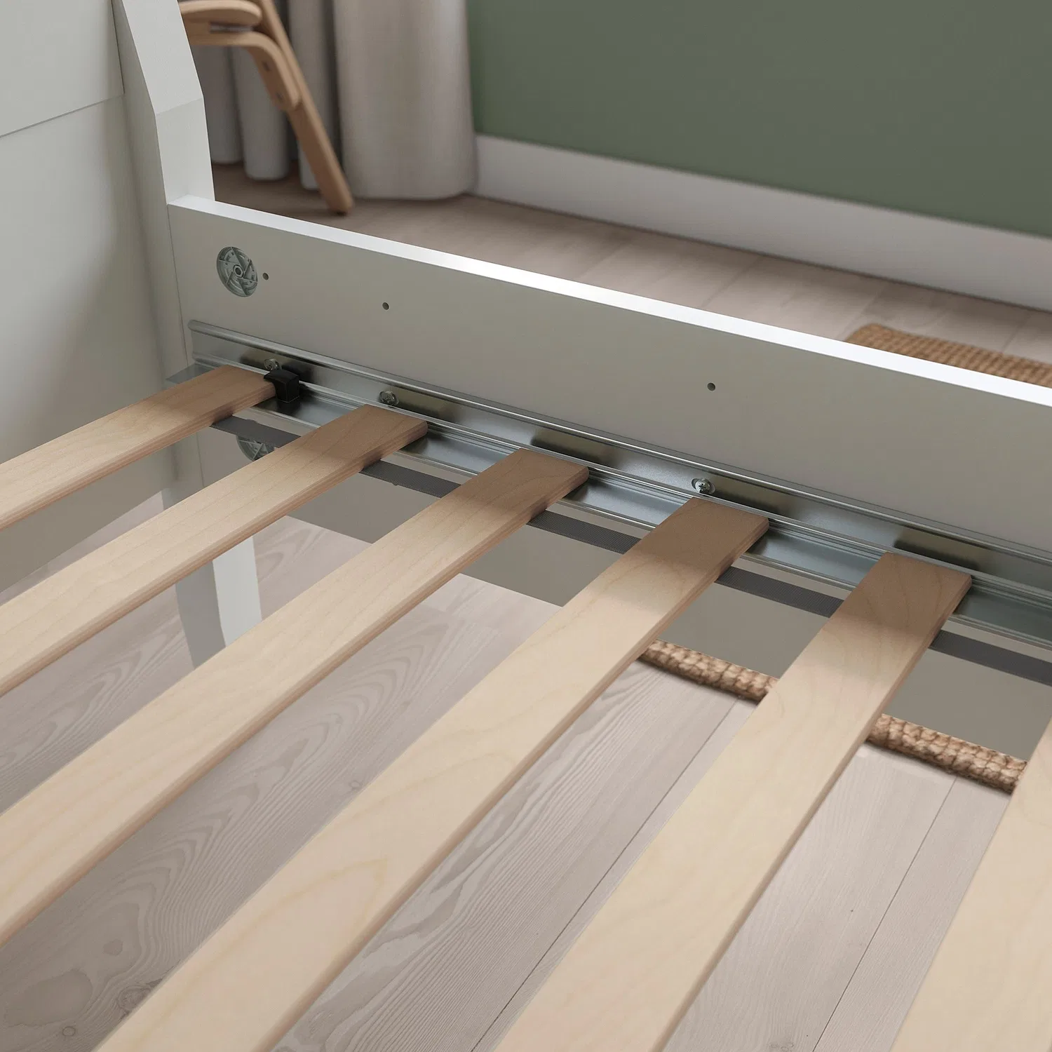 IKEA Luröy Детское основание для кровати, береза, 70х160 см — фото 3