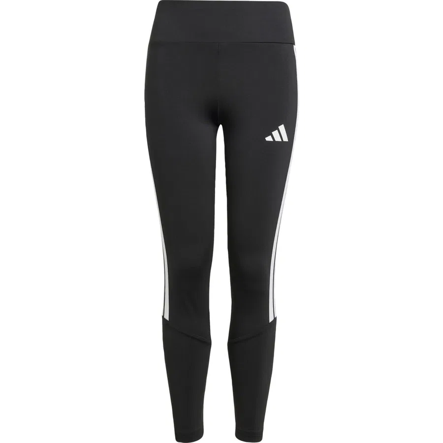 Леггинсы спортивные с 3 полосками adidas Performance Train Essentials 3-Stripes Leggings Kids, Черно-белый — фото 3