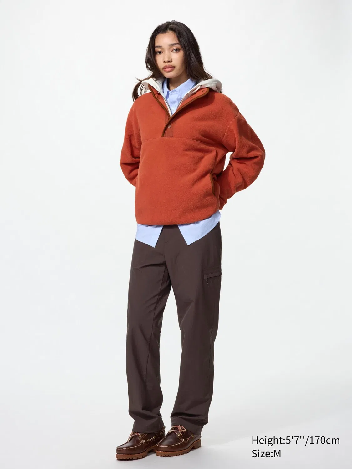 Брюки Uniqlo, базовые, бежевый — фото 3