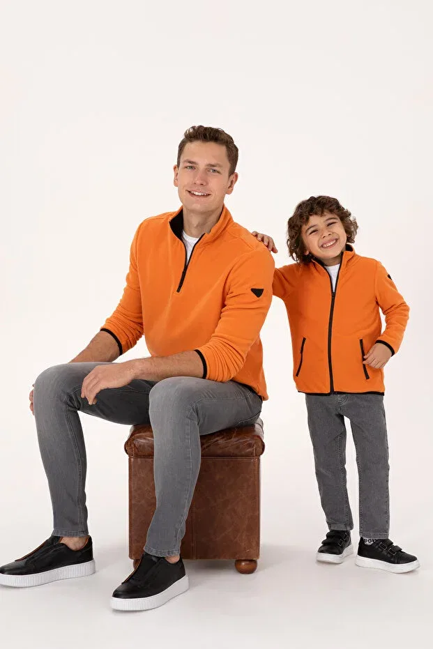 Детский кардиган для мальчиков из флиса U.S. Polo Assn., Copper — фото 4