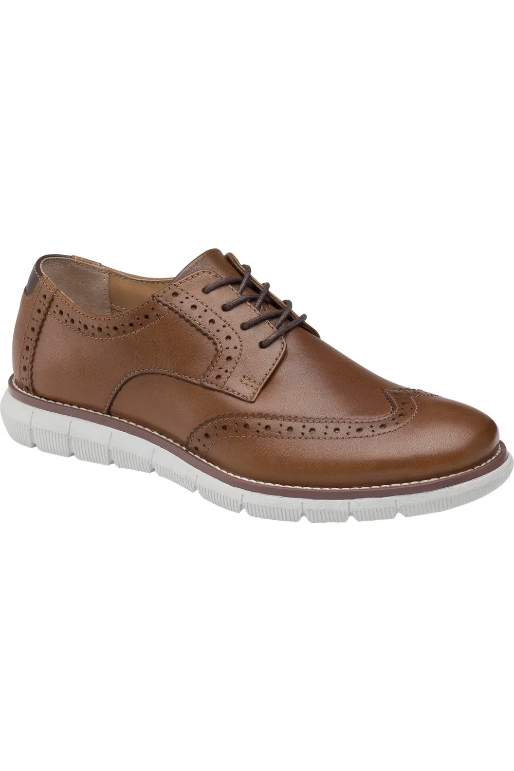 Детские туфли оксфорды с перфорацией Holden Johnston & Murphy, Tan Full Grain Leather