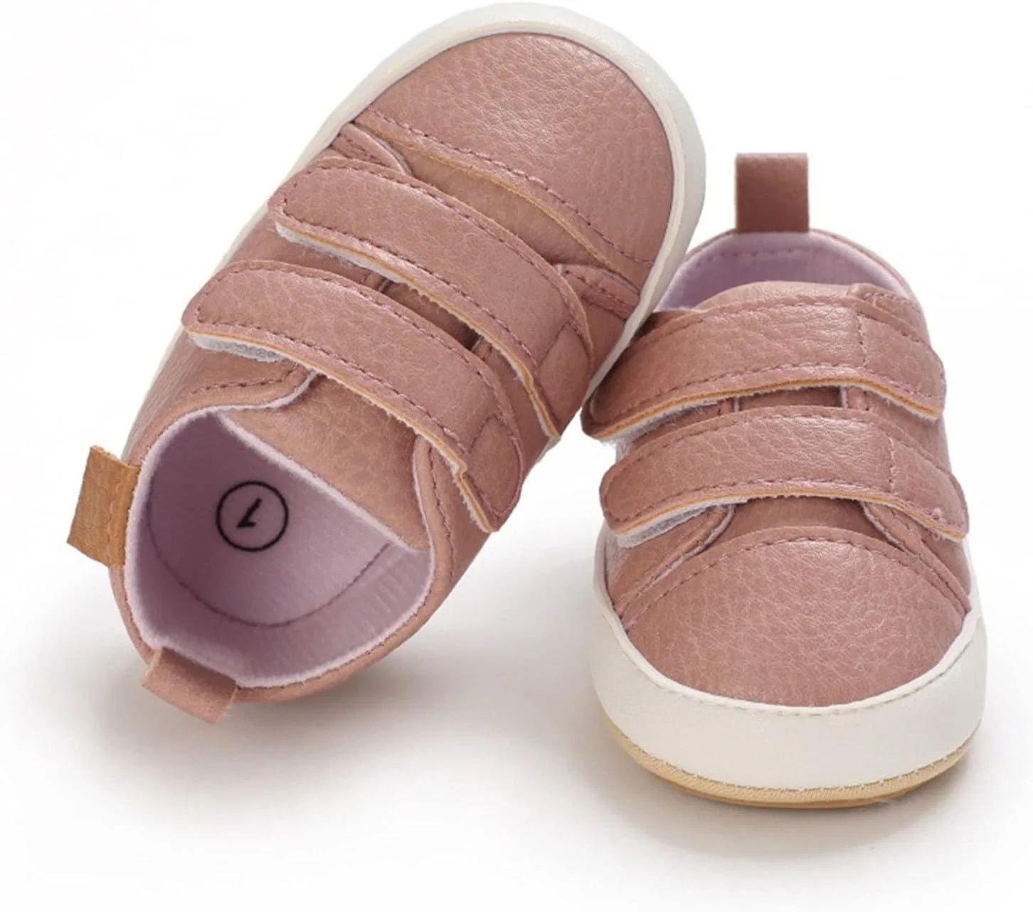 Детские кроссовки для девочек нескользящие Solid Walking Sneaker, Pink — фото 3