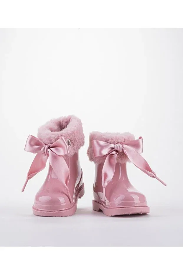 Детские сапоги для девочек водонепроницаемые Bimbi soft rain boots Igor, Pink — фото 3
