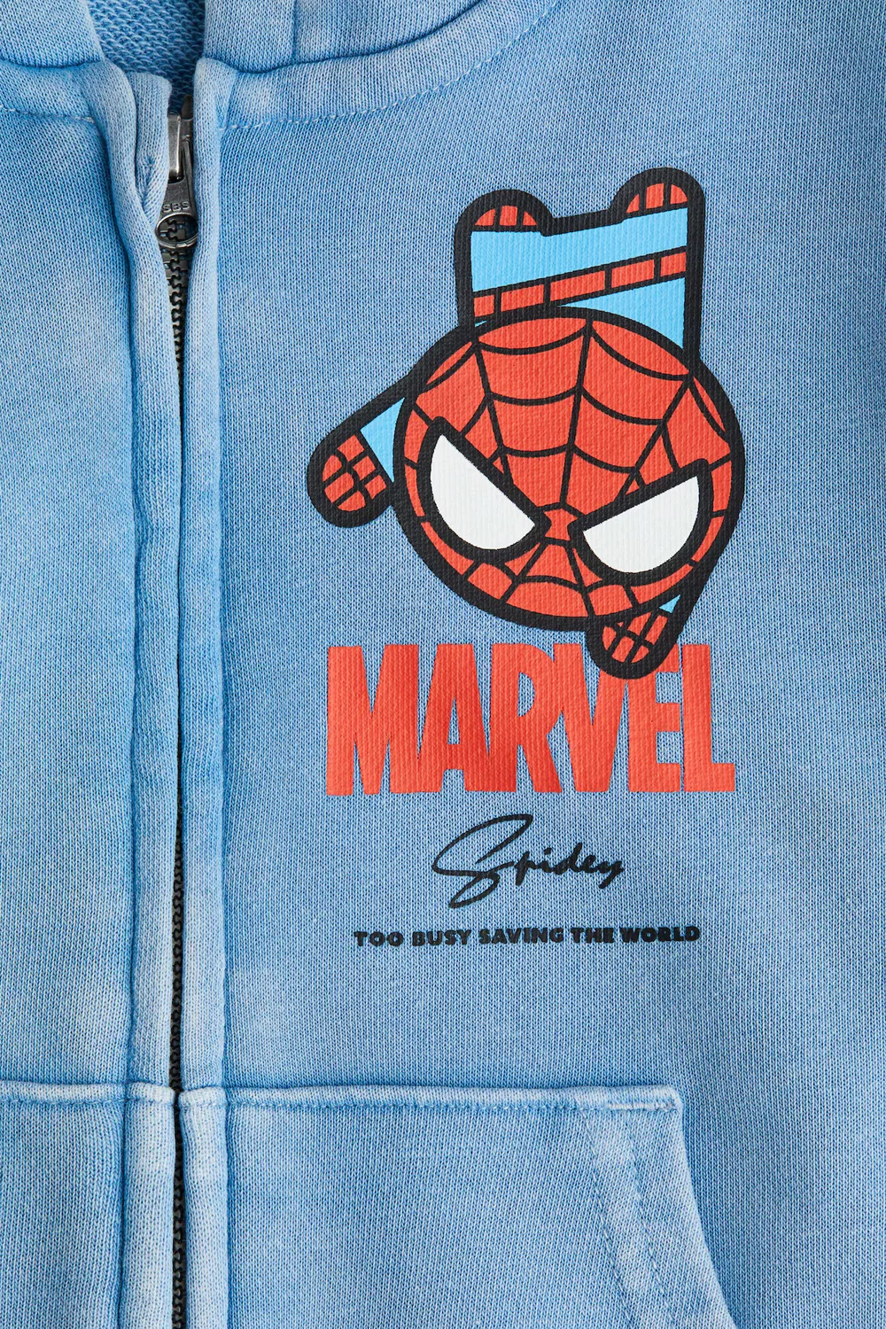 Куртка-Худи с принтом H&M, Hellblau/Marvel Comics — фото 2