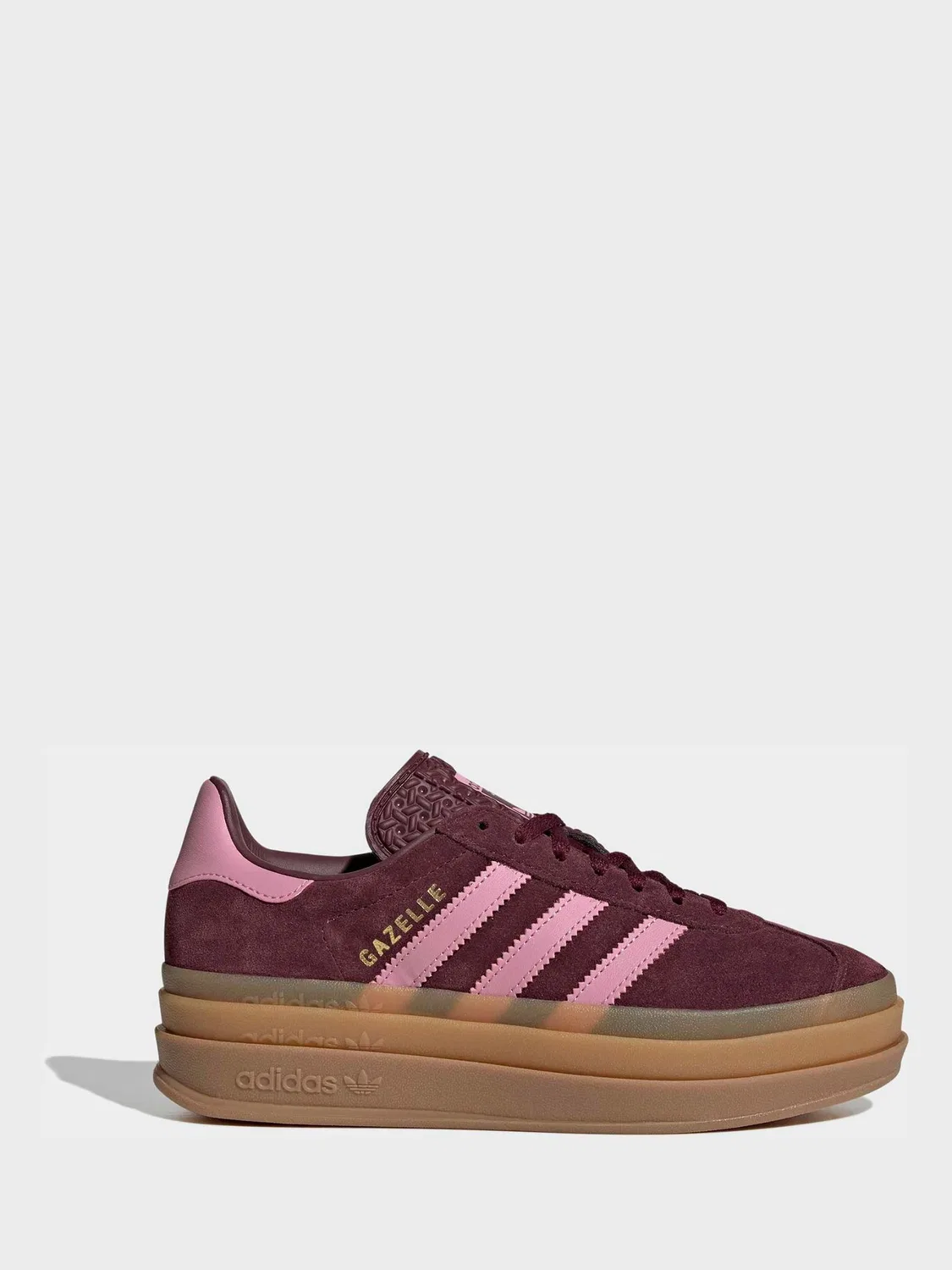 Кроссовки на платформе Gazelle Bold, adidas Originals, красный — фото 3