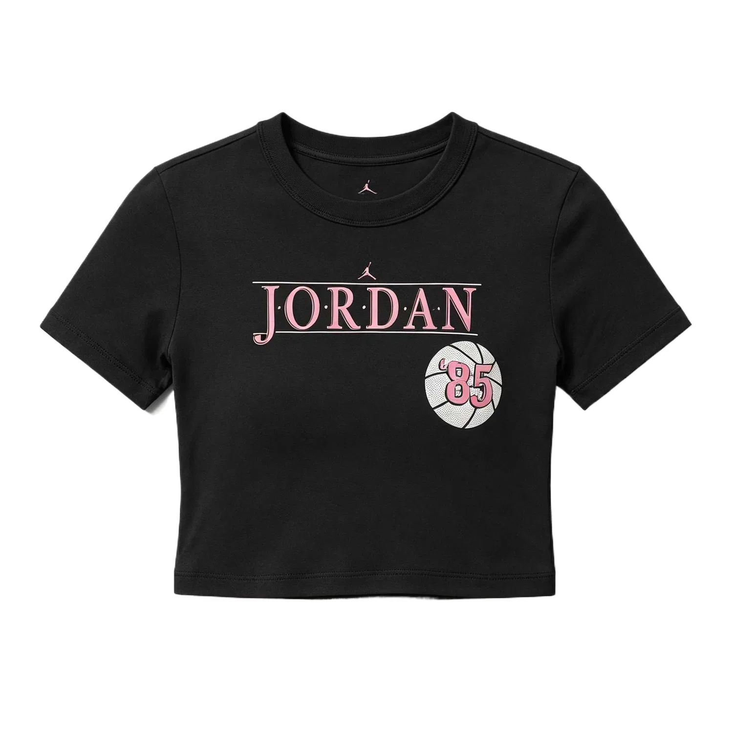 Футболка с круглым вырезом, Slim Fit, Jordan, Black