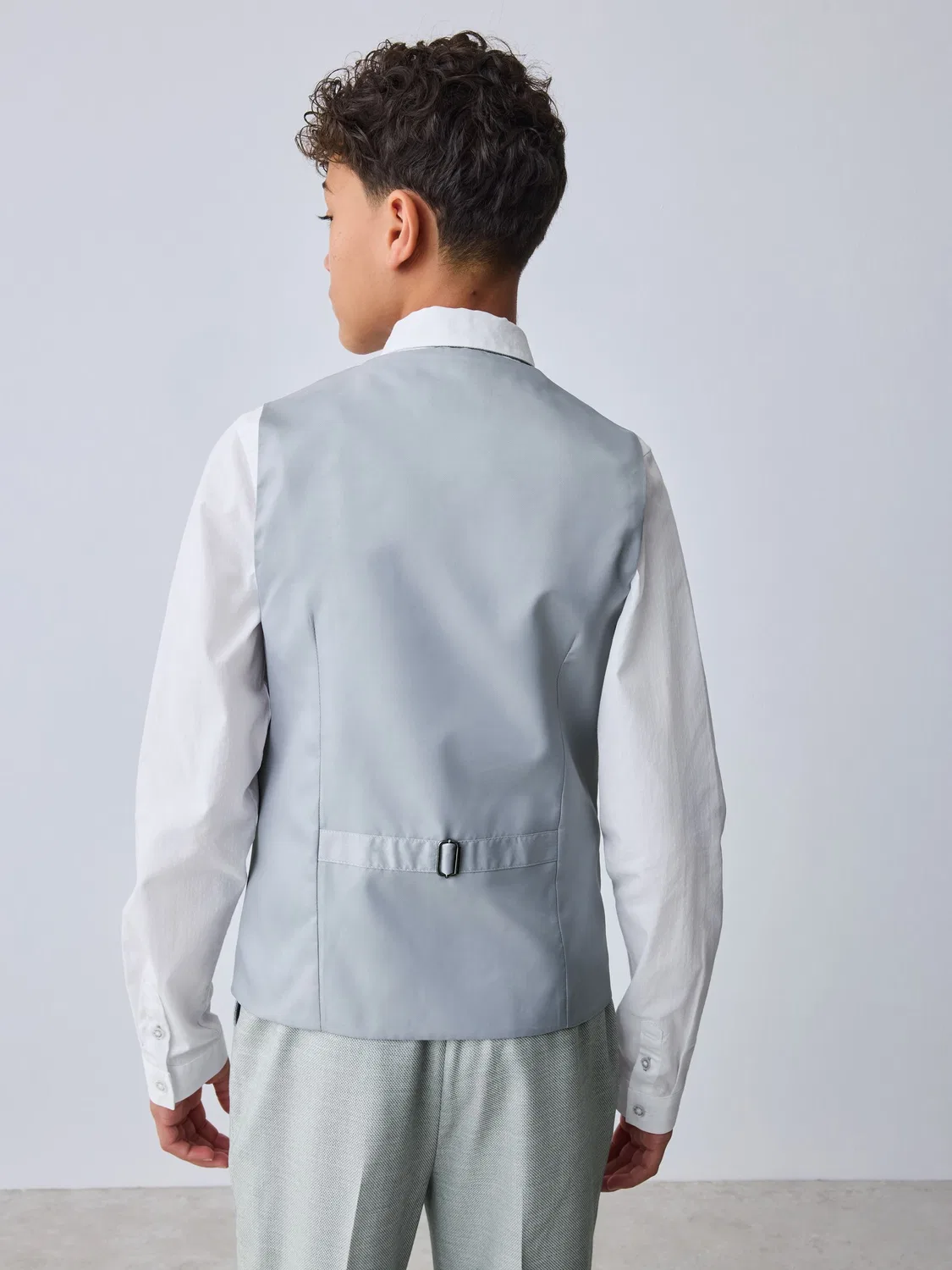 Костюмная тройка: жилет, рубашка и галстук Baker by Ted Baker, серый — фото 4