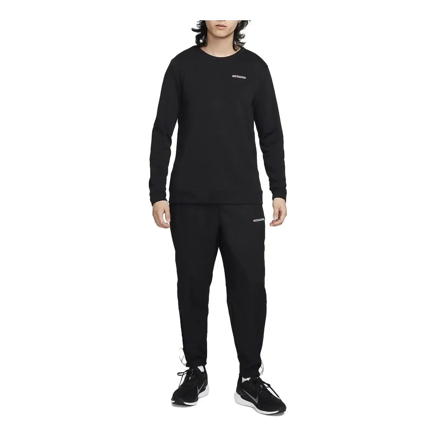 Свитшот с длинным рукавом Dri-Fit Track Club Nike, черный