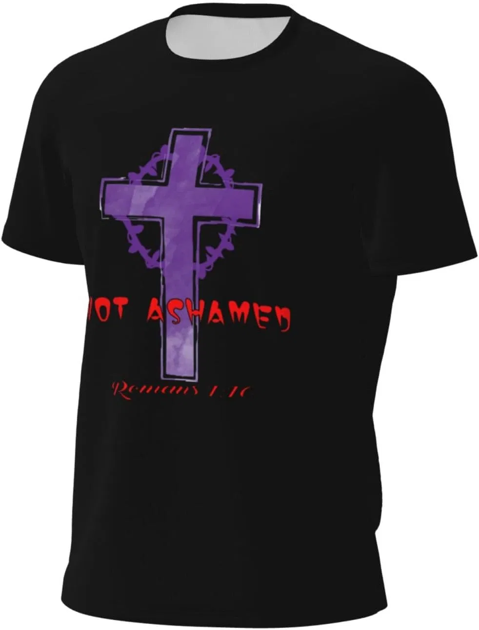 Мужская сетчатая футболка быстросохнущая Regular Fit, Religious Christian Faith Jesus5
