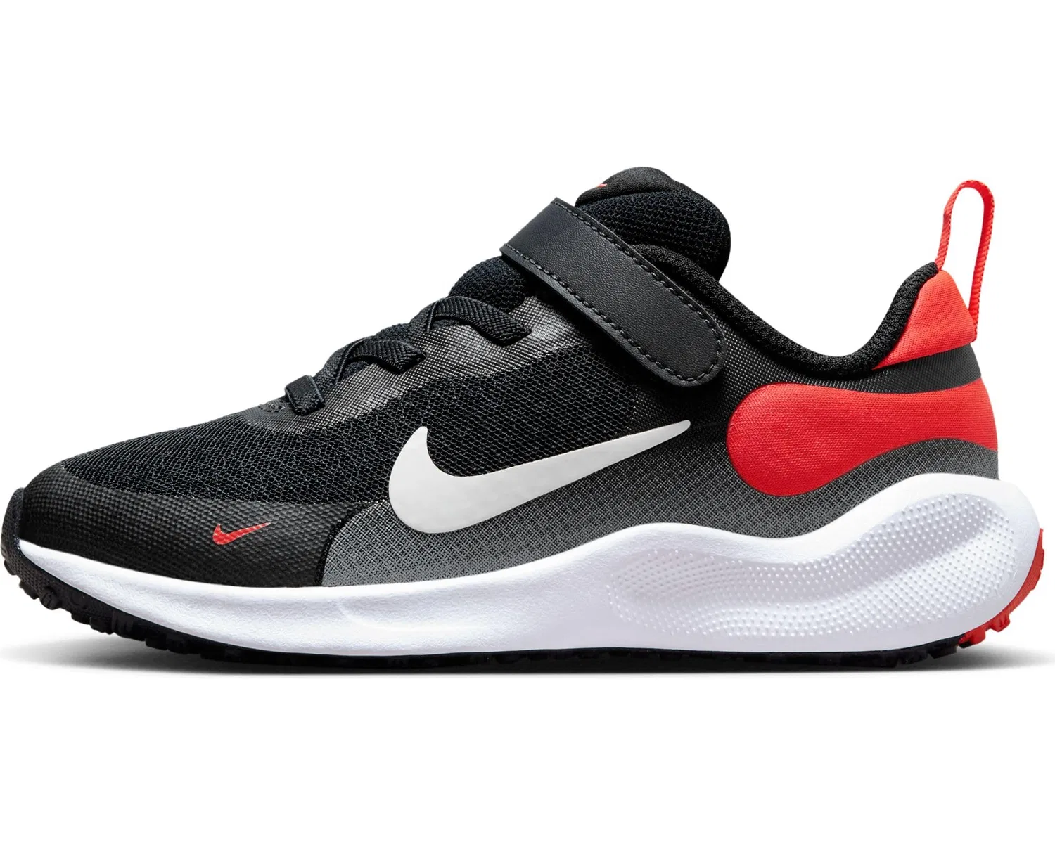 Детские кроссовки для мальчиков с эластичными шнурками Revolution 7 (Psv) NIKE, Dark Obsidian White Bright Crimson Black