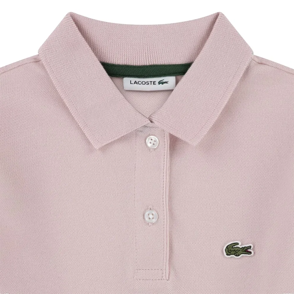 Платье с длинным рукавом Lacoste Kids, розовый — фото 3