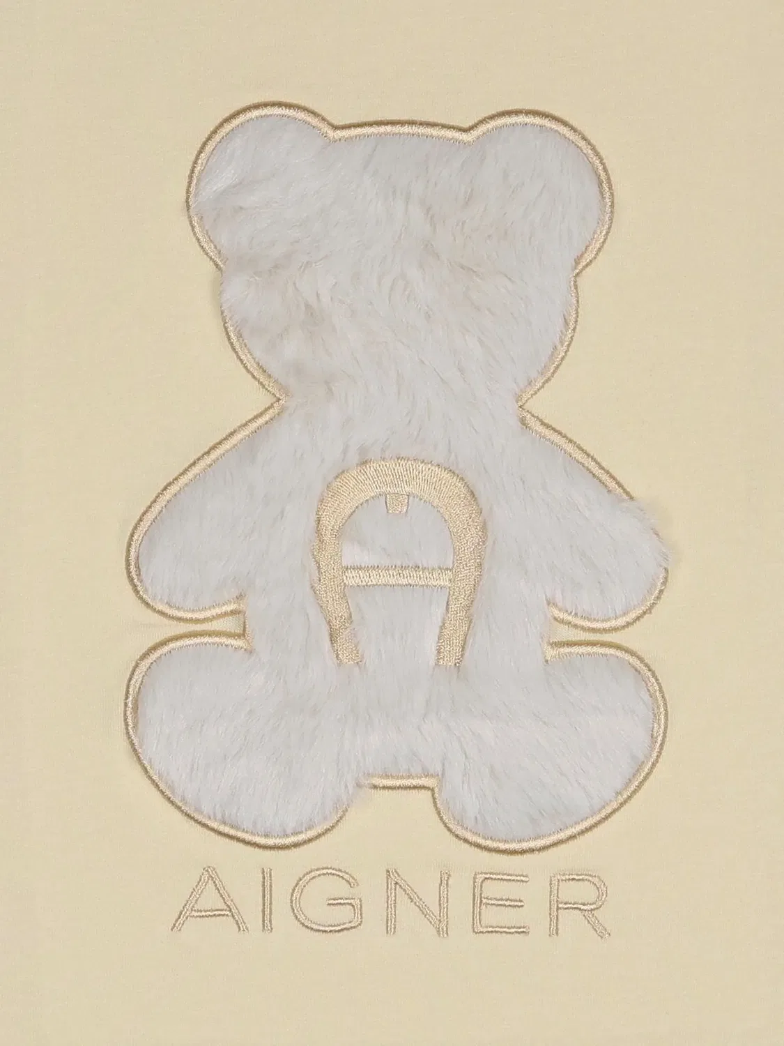 Футболка с нашивкой Aigner Kids, нейтральные цвета — фото 3