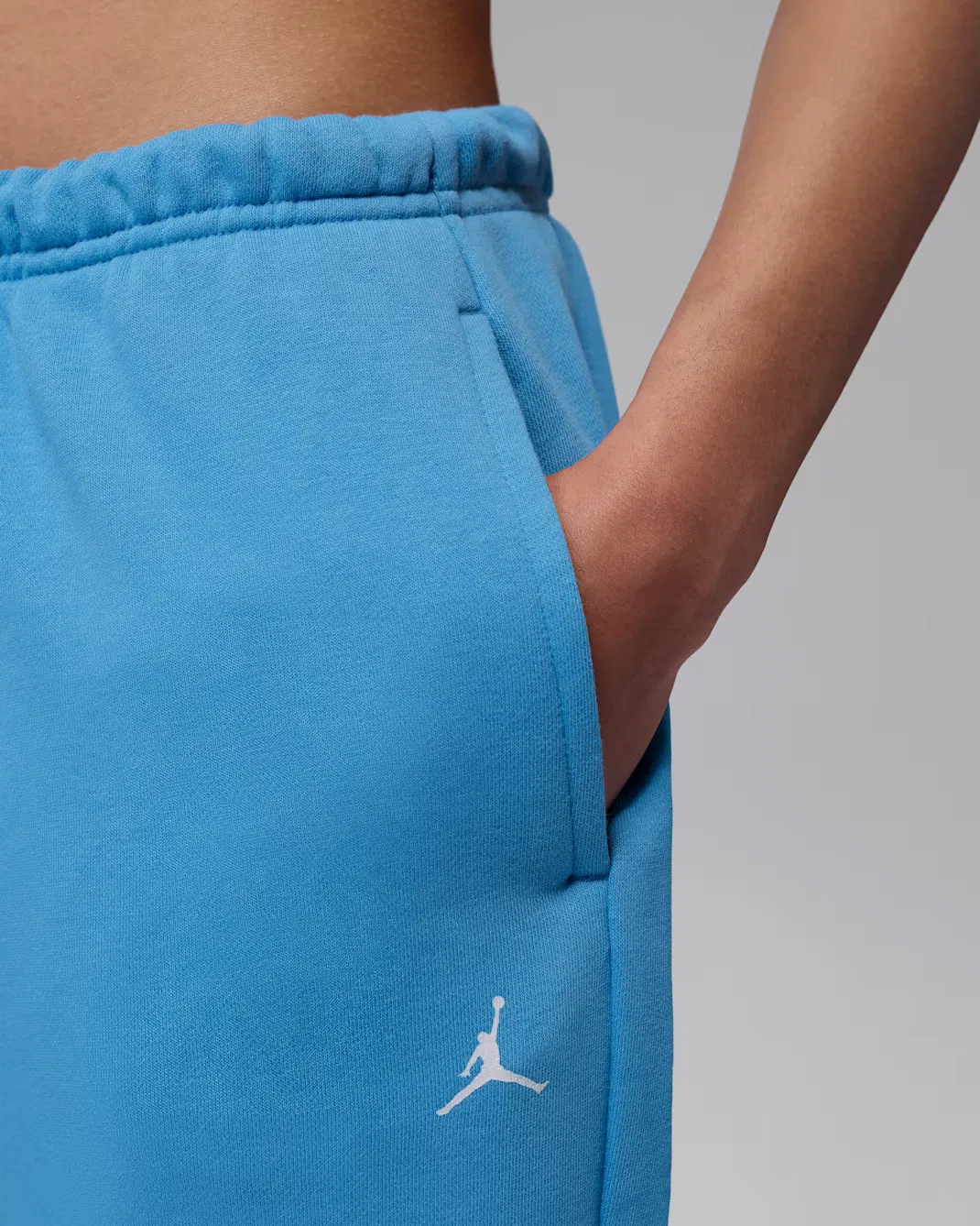 Женские флисовые брюки Dri-FIT Jordan Sport Crossover, Blue Beyond/White — фото 3