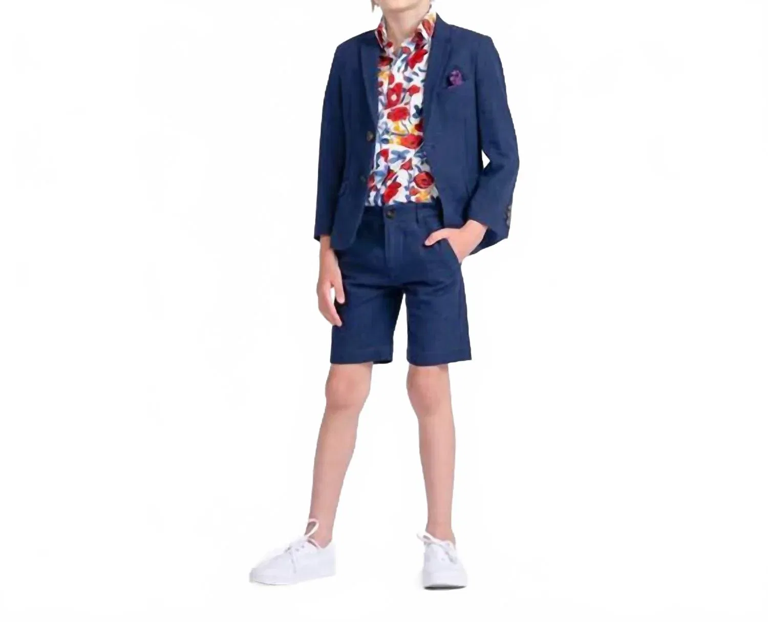 Детская рубашка с принтом Day Party Shirt Appaman, White Rose — фото 2
