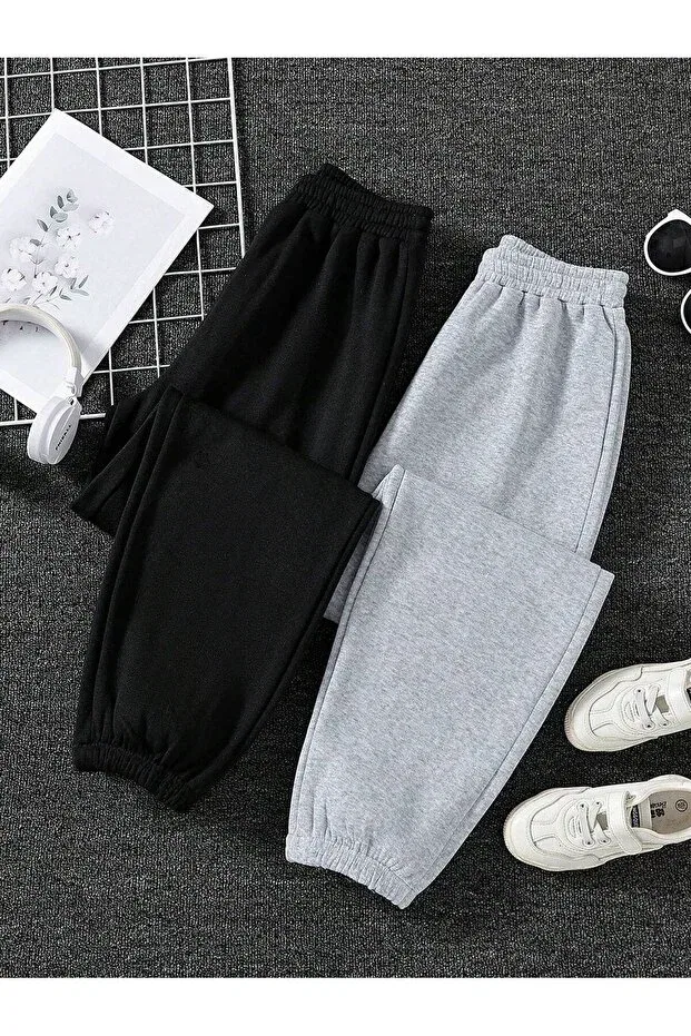 Детские спортивные штаны для мальчиков утепленные Famel, Black Gray