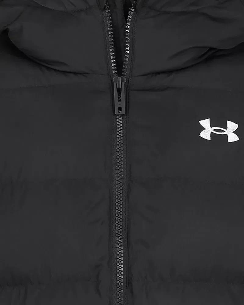 Пуховик для девочек водоотталкивающий UA Prime UnderArmour, Black/White — фото 2