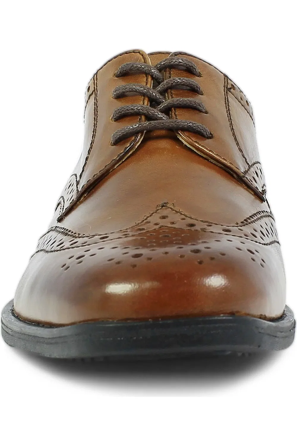 Детские туфли оксфорды с мыском крыло Reveal Florsheim, Cognac Leather — фото 4