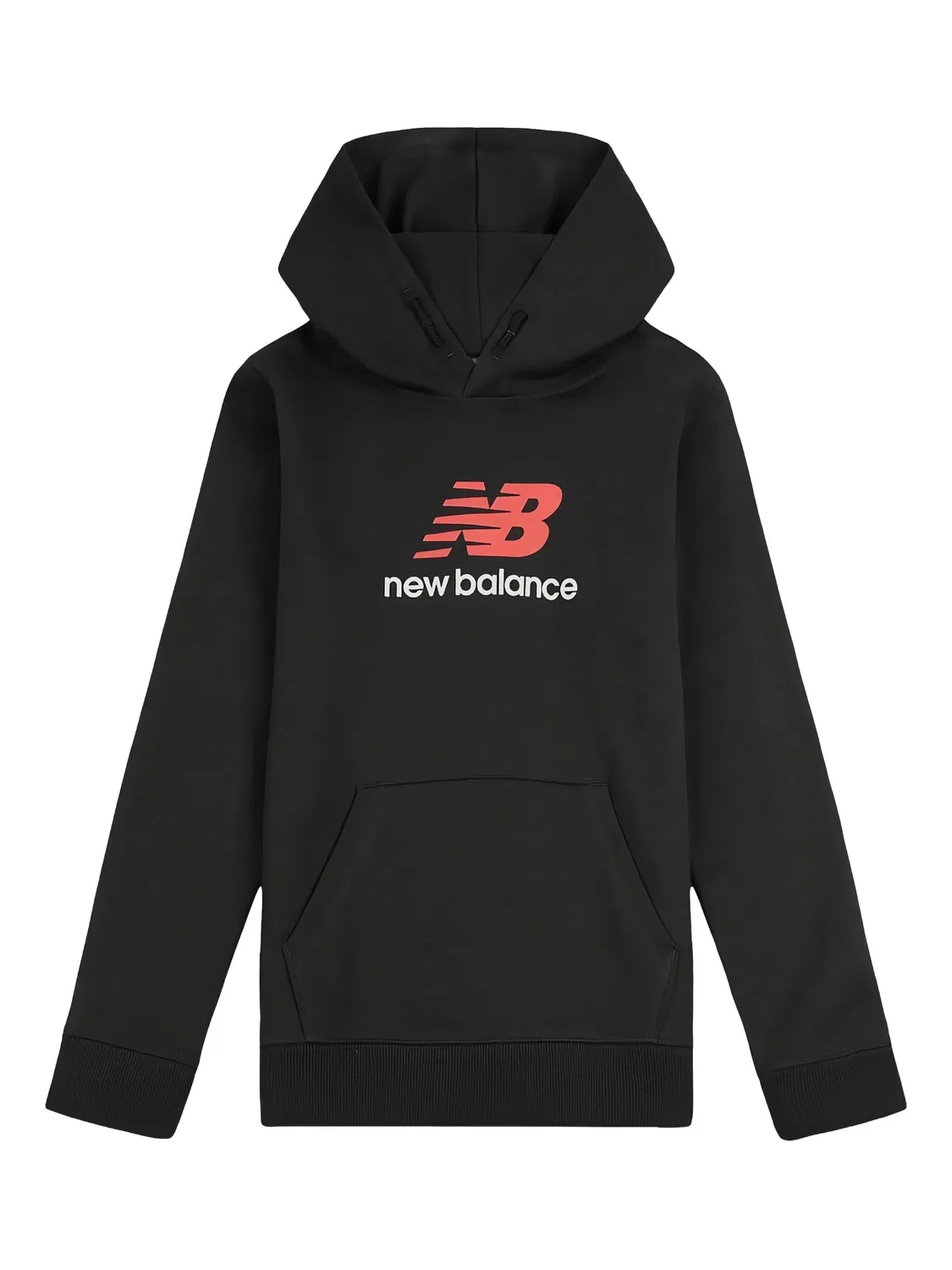New Balance Худи с логотипом, черный