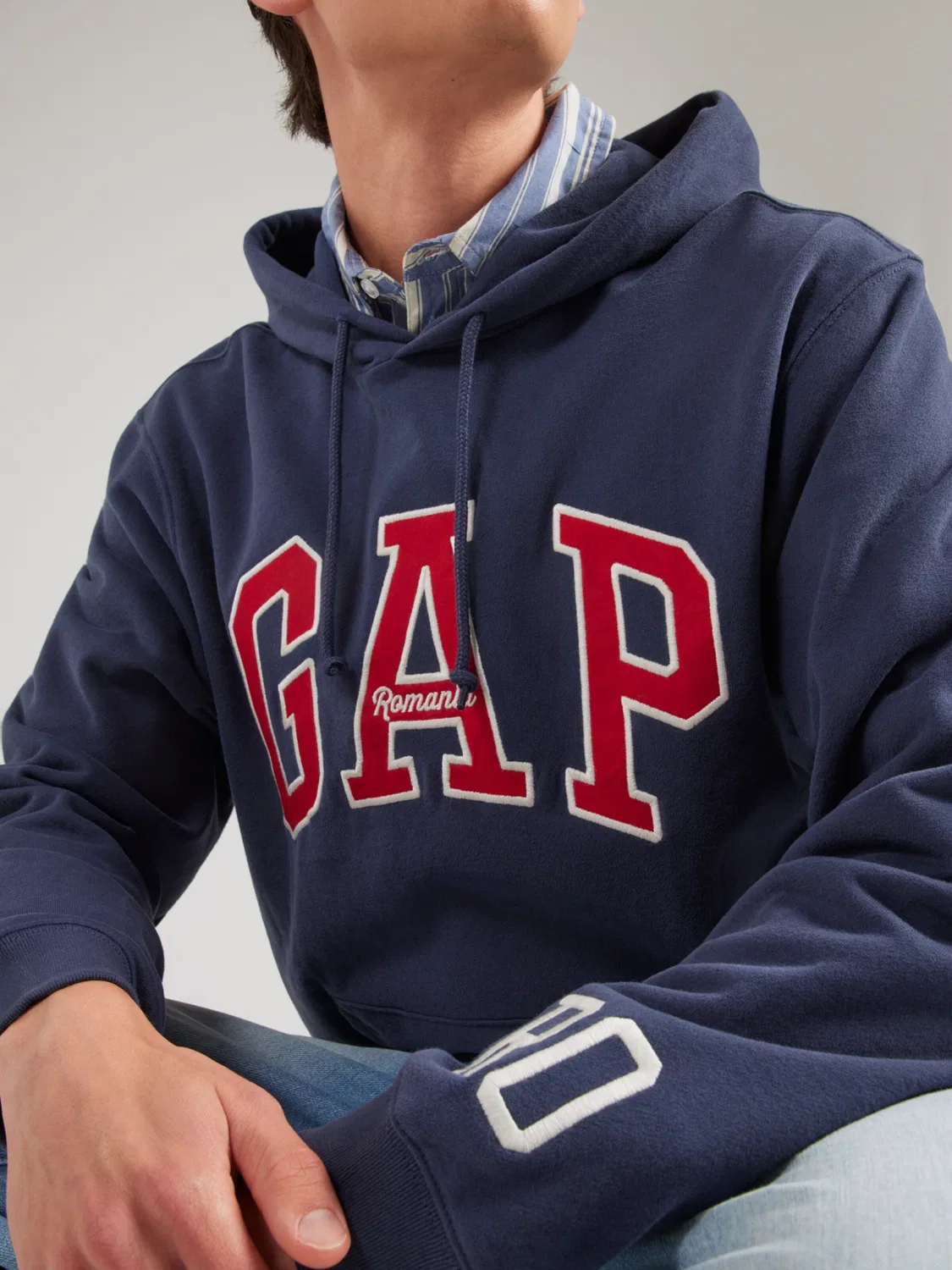 Толстовка Gap CLSC сапфирового цвета — фото 2