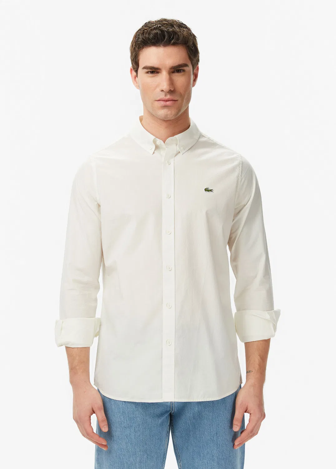 Рубашка Lacoste Slim Fit, кремовый