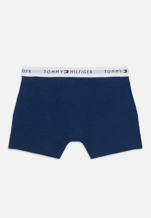 Комплект из 5 трусов с повторяющимся логотипом на поясе Tommy Hilfiger Gry Heather, Navy, черный/синий/серый — фото 2