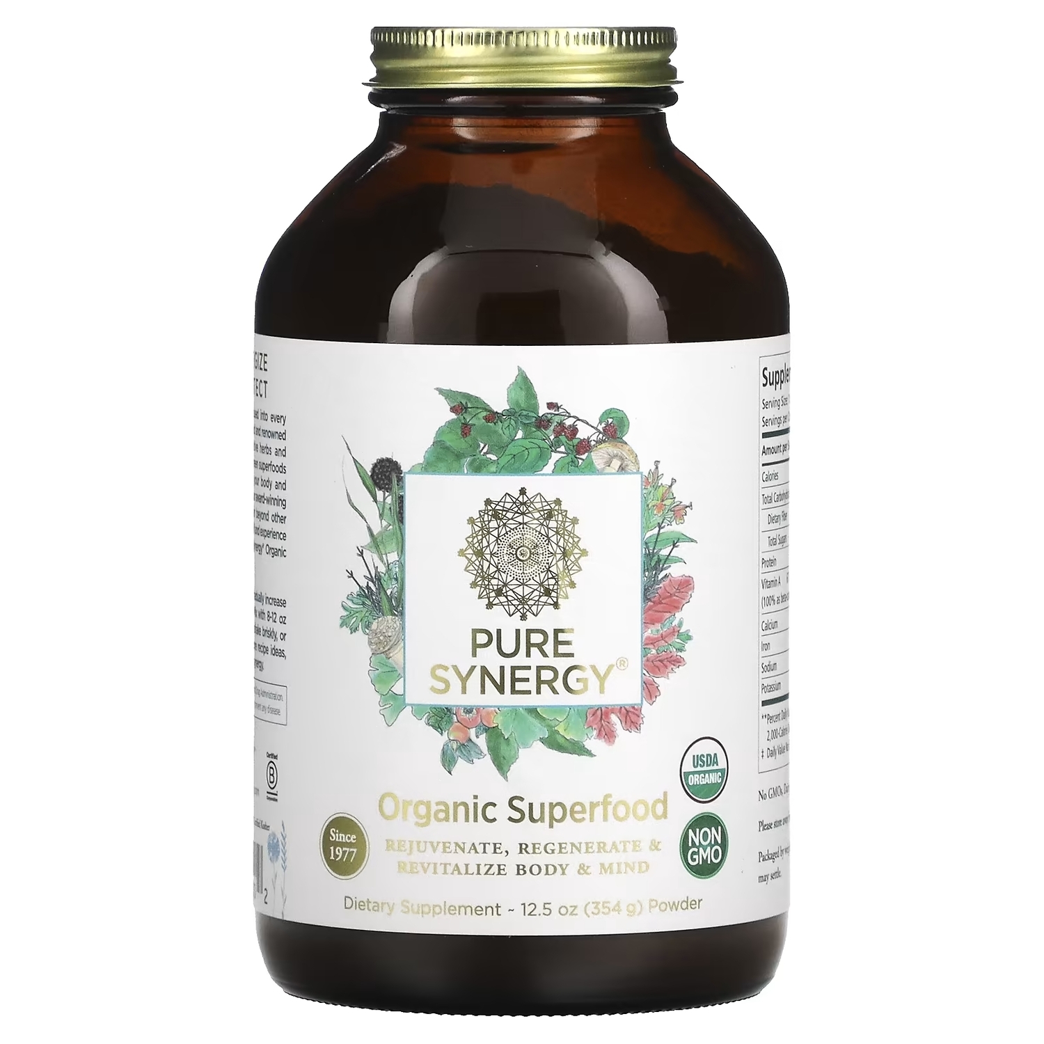 

Органический Порошок из Суперзелени Pure Synergy, 354 г