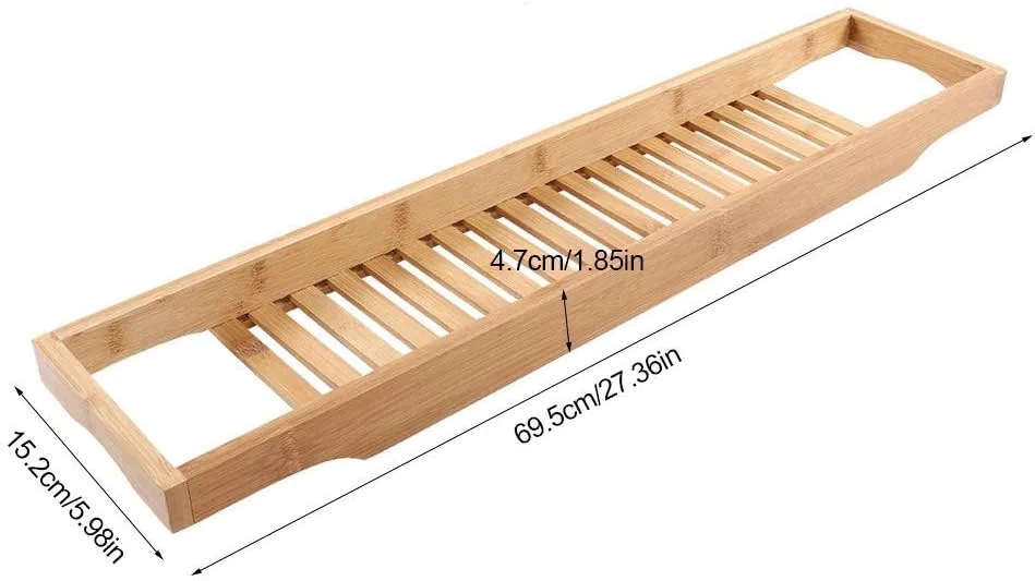 Бамбуковое полотенцедержатель для ванны, YHJZSM, 69,4x15,3x4,8 см