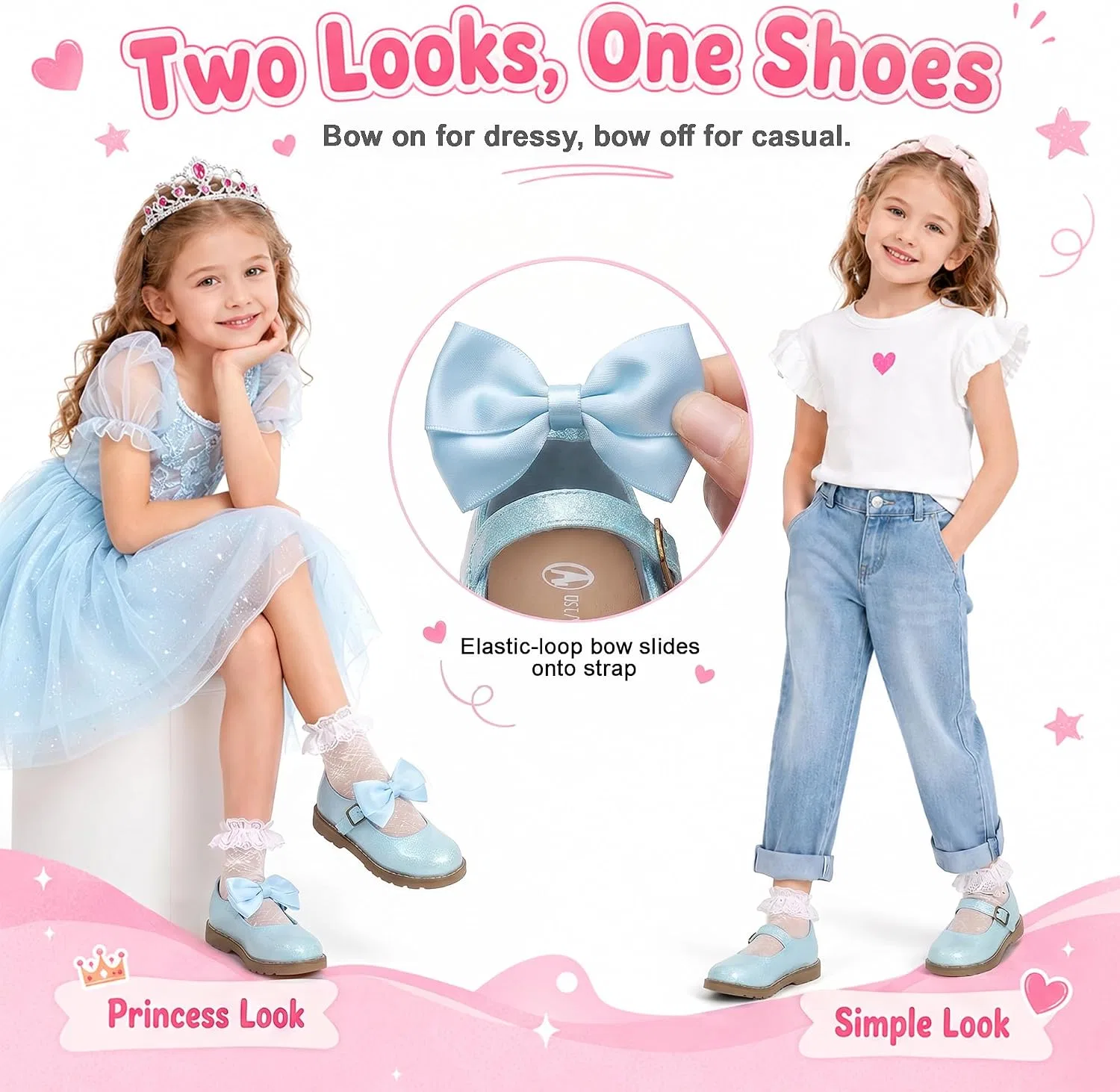 Детские туфли для девочек Мэри Джейн shoeslocker, Blue — фото 3