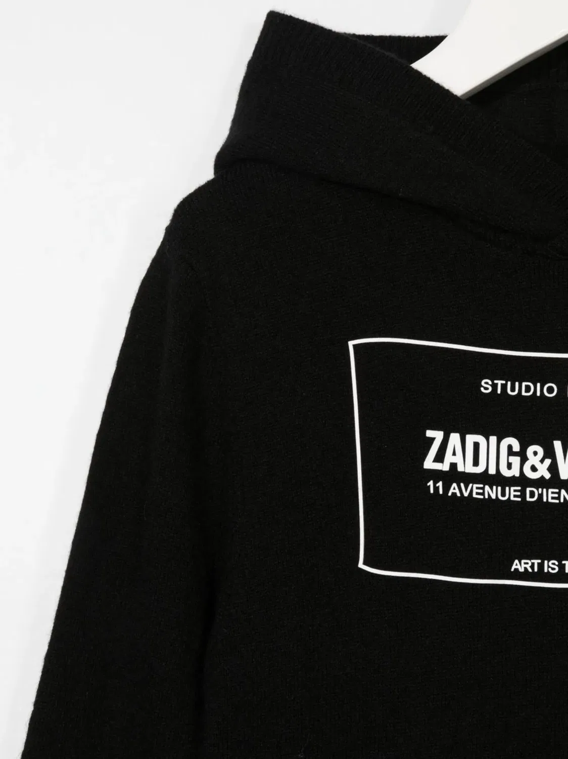 Худи с логотипом черного цвета Zadig&Voltaire, черный — фото 2