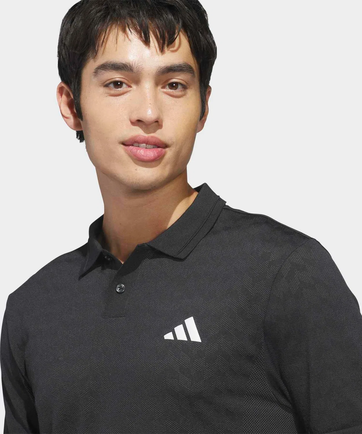 Мужская поло с длинным рукавомбез швов Ultimate 365 Tour Seamless Adidas, Black — фото 3