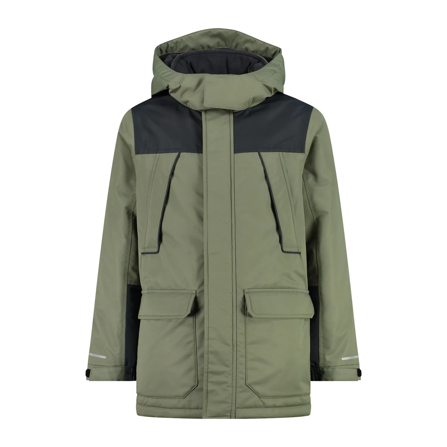 Детская куртка для мальчиков с капюшоном Kid Fix Hood Jacket Cmp, Olivgrun Khaki