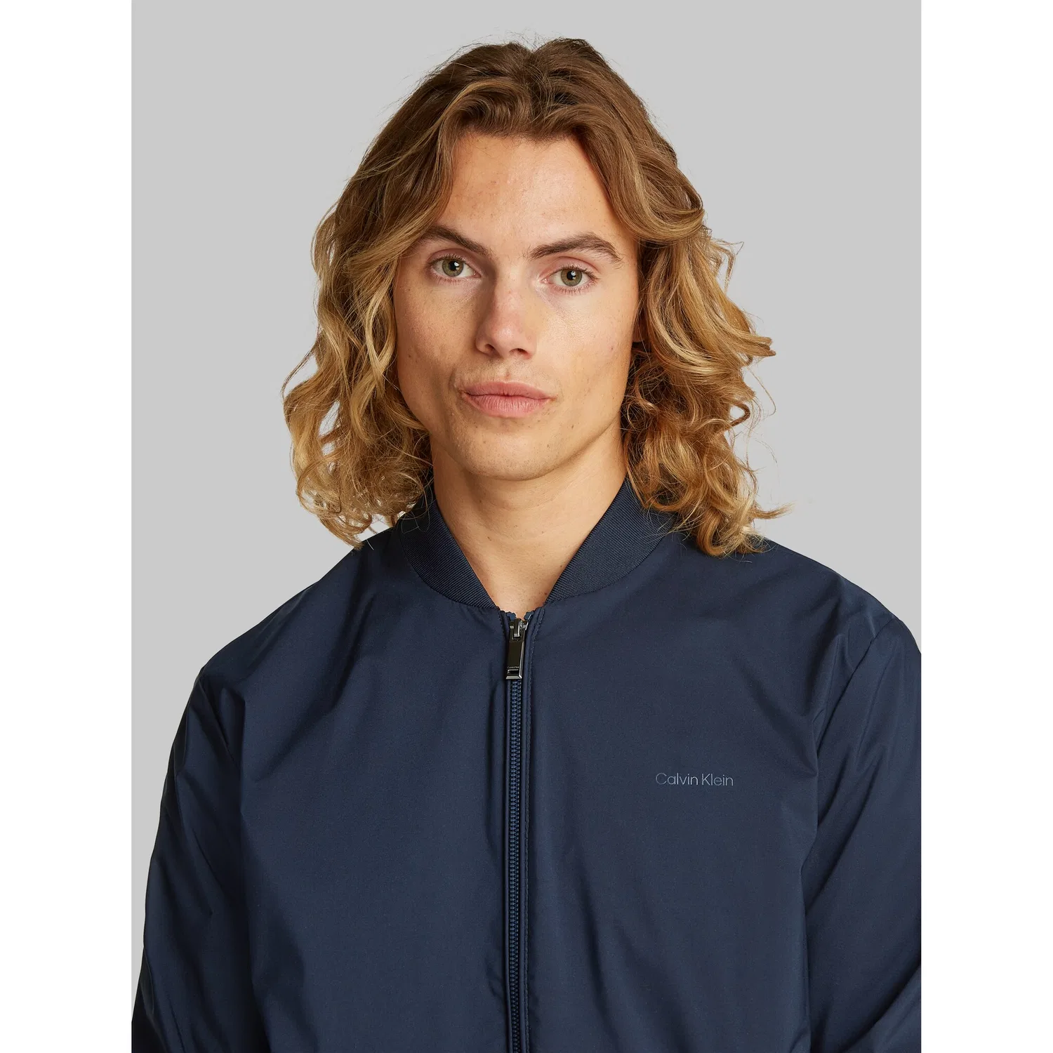 Мужская бомбер-куртка из полиэстера Calvin Klein, Sky Captain — фото 2
