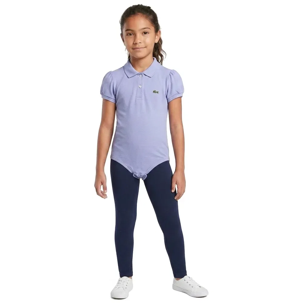 Боди с коротким рукавом Lacoste Kids, синий — фото 3