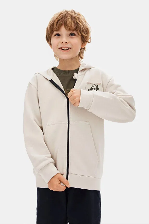 Детское худи для девочек с длинным рукавом Nk Kids, Gray — фото 2