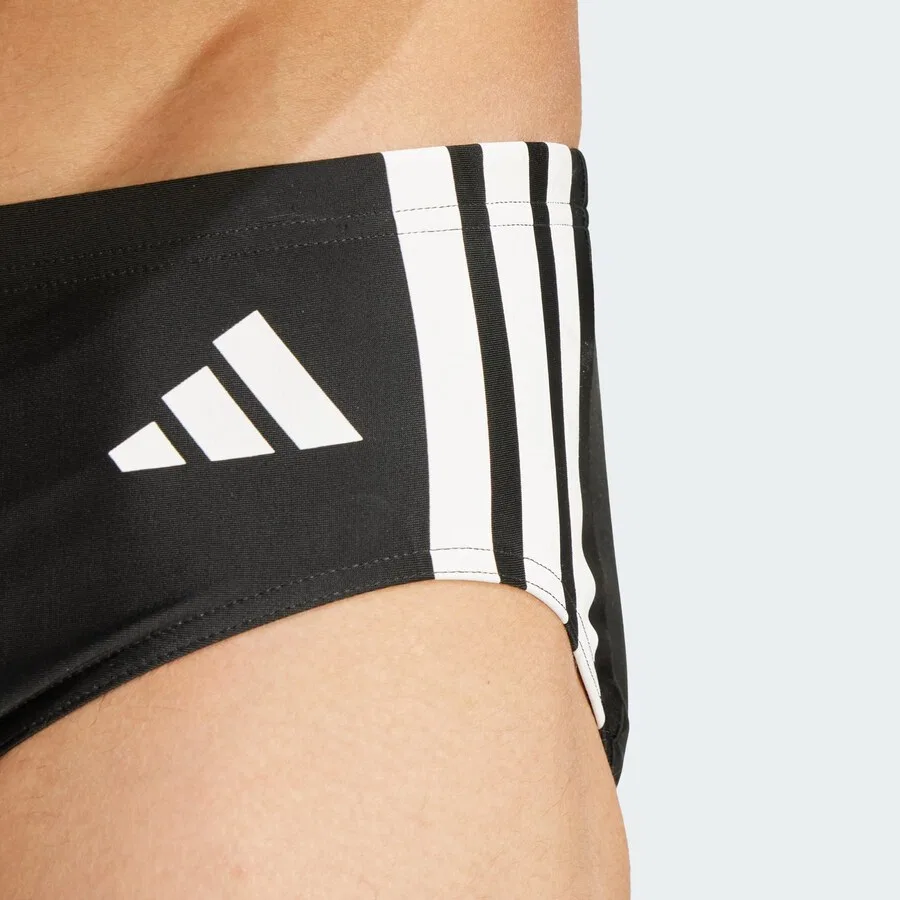 Плавки ADIDAS PERFORMANCE Athletic Swim Trunks '3-Stripes Swim Trunks' черного цвета — фото 4