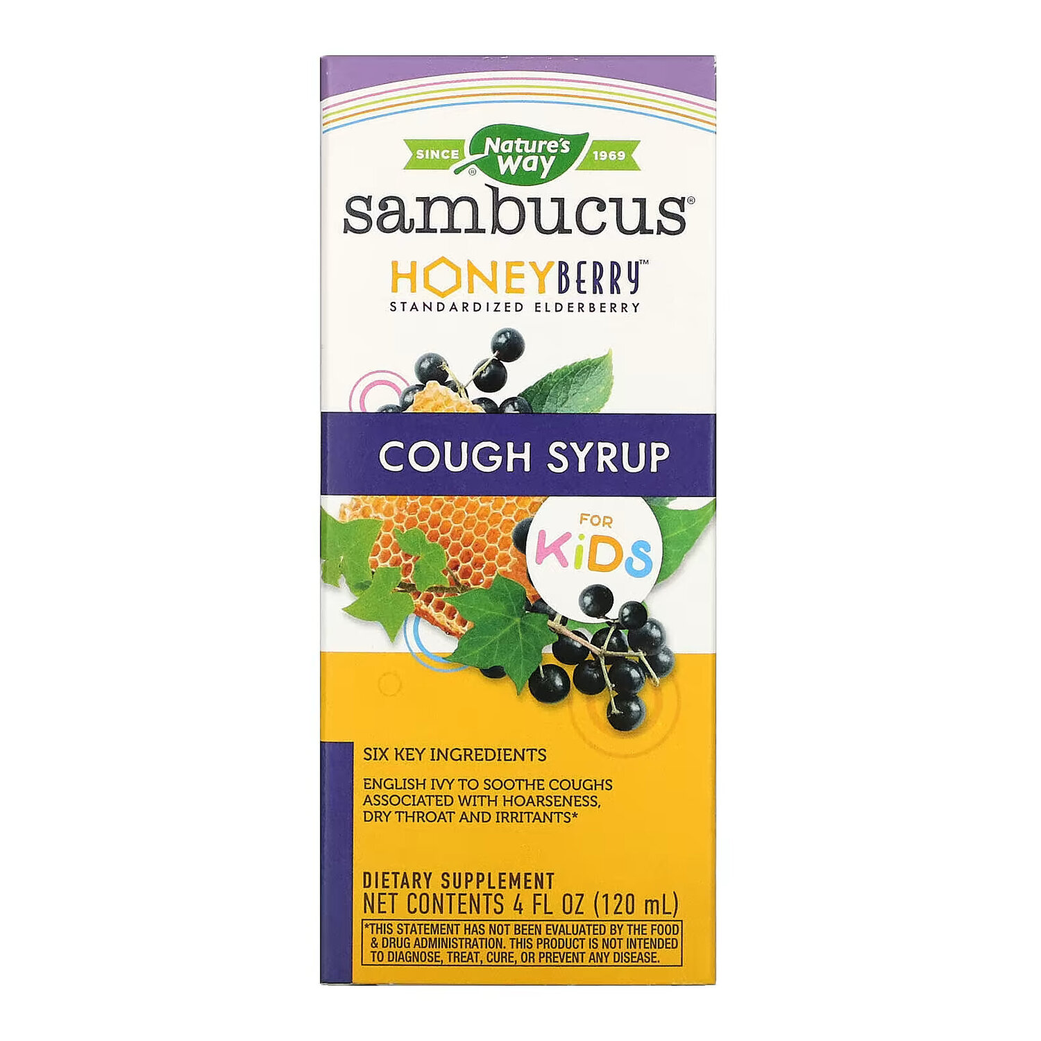

Nature's Way сироп от кашля с ягодами Sambucus, 120 мл